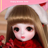 HGFDSA BJD Doll 1/6 SD Dolls 10Inch Children Simulation Resin Dolls Ball Jointed Doll DIY Toys Full Set with Clothes Shoes Wig Makeup Best Gift for Girls