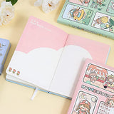 Cute Journal Notebook, Kawaii Journal Notebook Mysterious Jam Series, Premium PU Leather Cover Journal Diary Notebook with Magnetic Buckle 256pages (gree)