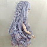 EVA BJD 4inch 5inch Toy Hair Wigs for 1/6 Barbie Doll Wigs & BJD Doll Wigs Flexible Accessory (Blue Pink)