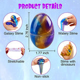 Galaxy Slime, 24 Pack Slime Eggs Kit for Kids Boys Girls Stress Relief Toys Party Favors for Kids 4-8 Slime Easter Egg Goodie Bag Easter Basket Stuffers Christmas Stocking Valentines Birthday Gifts