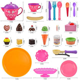 JOYIN 44 Pieces Sweet Treats Desserts Ice Cream Parlor Pretend Play Kitchen Food Toy Set for Toddler Kids