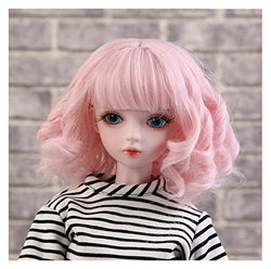 NINA NUGROHO BJD Wig High Temperature Fiber Short Hair SD Wig Multiple Colour to Choose from 1/3 1/4 Show Real Doll Styling Dress Up Dollhouse DIY Mini Cute Accessories