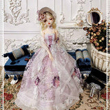 HMANE BJD Doll Clothes 1/3, Wisteria Lace Dress for 1/3 BJD Dolls (No Doll)