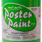 Mont Marte Tempera Paints Set for Kids (16.67oz/500ml), 12 Vibrant Colours for Arts, Crafts and Posters