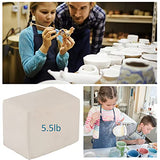 5.5 lbs Special White Natural Air-Dry Clay- Non-Toxic Self Hardening Modeling Clay with 5pcs for Ceramic Art Class, Handicraft Making, Sculpting, Gifts for Children