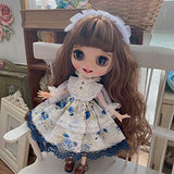 leoglint Blythe Doll Clothes, Dress Clothing for Blythe Doll 30 cm 1/6 Bjd Dolls Azone ICY Licca Doll