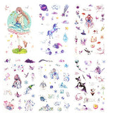 Washi Scrapbook Stickers,Kawaii 12 Monthly Japanese Style Girl Sticker Set for Kids(12 Sheets April）