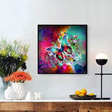 MXJSUA 5D Diamond Painting Full Round Drill Kits Pasted Arts Craft Home Wall Decor Butterfly and Flower 12x12inch