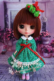 leoglint Blythe Doll Clothes, Christmas Dress Clothing for Blythe Doll 30 cm 1/6 Bjd Dolls Azone ICY Licca Doll