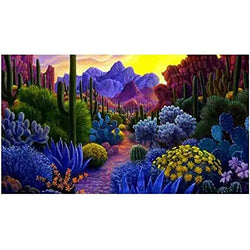 5D DIY Large Diamond Painting Kits Full Drill,Diamond Art Painting Rhinestone Embroidery Craft Canvas Perfect for Home Wall Deco Gift（Cactus 80x160cm/32x64in Square Drill）