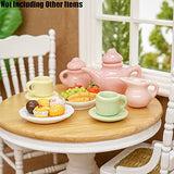 Odoria Miniature Tea Cup Set 15Pcs Porcelain Colorful for 1:12 Dollhouse Kitchen Accessories