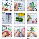 XUBX 5D DIY Diamond Painting Kits for Kids, Mosaic Sticker by Numbers Kits Arts and Crafts Set for Children (Horse)