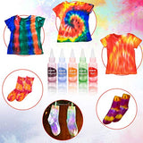 Meland Tie Dye Kit - 18 Colors DIY Tie Dye Set with 3 White T-Shirts, All-in-1 Fabric Tie Dye Craft Set for Kids & Adults, Tye Dye for Party Group Activity, Birthday Christmas Gifts for Girls Boys
