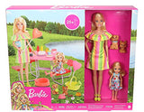 Barbie Puppy Picnic Playset with 2 Dolls, 2 Puppies and 25+ Accessories