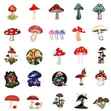 Mushroom Stickers,50 PCS Vinyl Waterproof Stickers for Laptop,Skateboard,Water Bottles,Computer,Phone,Guitar,Bat Stickers for Kids Adult