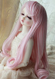 Linfairy 8-9 inch 1/3 BJD Wig Doll Hair SD DZ DD DOD LUTS Long Wig (Pink)
