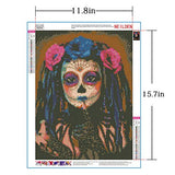Diamond Painting Kits for Adults - Painting with Diamonds Full Drill Round Crystal Rhinestone Gem Painting Arts by Number Kits 12x16" Catrina