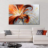 ARTLAND 36x48-inch 'Fall Story' Gallery-wrapped Hand-painted Canvas Flower Wall Art
