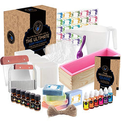 CraftZee Soap Making Kit - Soap Making Supplies - DIY Kits for Adults and Kids with Shea Butter Soap Base, Fragrance Oils, Silicone Loaf Molds, Cutters & More Melt and Pour Soap Kit