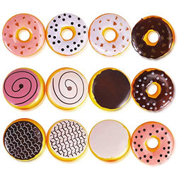 Liberty Imports 12 Piece Assorted Fake Donuts Pretend Play Toy Faux Doughnuts Food Set for Kids