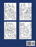 Nice Little Town: ABC: Adult Coloring Book (Stress Relieving Coloring Pages, Coloring Book for Relaxation)