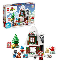 LEGO DUPLO Town Santa's Gingerbread House 10976 Building Toy Set for Kids, Toddler Boys and Girls Ages 2+ (50 Pieces)