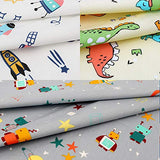 10Pcs Quilting Fabric for Sewing Crafting Fat Quarters Fabric Bundles for Patchwork DIY Sewing Cotton Fabric Printed Floral Pre-Cut Squares 15.7 x 19.7 inches (40 x 50 cm) (BL-3)
