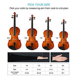 DEBEIJIN Student Kids Adults Violin - Premium Violin for Kids Beginners - Ready To Play 3/4 Violin - Handcrafted Beginner Violin