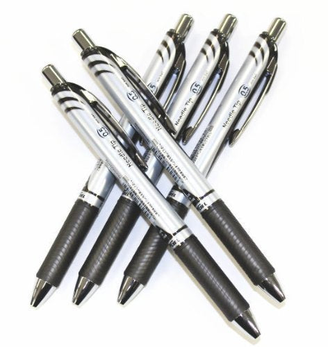 Pentel EnerGel Deluxe RTX Retractable Liquid Gel Pen,0.5mm, Fine Line, Needle Tip, Black