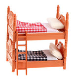 lahomia Modern 1:12 Scale Dollhouse Furniture Double Bed Bunk Bed Miniatures Set