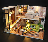 Kisoy Romantic and Cute Dollhouse Miniature DIY House Kit Creative Room Perfect DIY Gift for Friends, Lovers and Families (Nordic Romance)