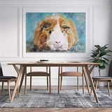 AIDEMEI Arts Canvas Wall Art Decor Lovely Oil Painting of Guinea Pig Abstract Painting Large Art Pictures Modern Artwork for Living Room Bedroom Office Decor Unframe 18×12inch(45×30cm)