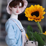 BJD Doll 1/3 Ball Mechanical Jointed Doll with Full Set of Clothes Coat Shoes Hair Socks Pants Accessories, Height 27.6In for Boy's and Girl Toy