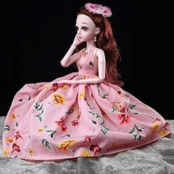 Personality Girl BJD Doll 60Cm SD Doll Accessories Full Set Ball Jointed Female SD Doll with Makeup and Full Costume,B