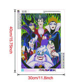DIY 5D Diamond Painting by Numbers Kits for Adults,16"X12" DIY Paintings Crystal Rhinestone Diamond Embroidery Full Drill Cross Stitch Kit Pictures Arts Craft for Home Decor (Witch, 16"X12")