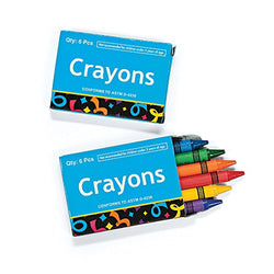 SmileMakers Six-Pack Crayon Boxes - Prizes and Giveaways - 48 per Pack