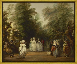 Berkin Arts Framed Thomas Gainsborough Giclee Canvas Print Paintings Poster Reproduction(The Mall in St. James's Park)