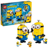 LEGO Minions: Brick-Built Minions and Their Lair (75551) Building Kit for Kids, Great Birthday Present for Kids Who Love Minion Toys and Kevin, Bob and Stuart Minion Characters (876 Pieces)