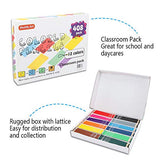Colored Pencils Bulk, Shuttle Art 408 Pack Coloring Pencil Set Plus 20 Sharpeners, 12 Assorted Colors, Classpack School Supplies