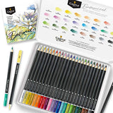 Castle Arts Themed 24 Colored Pencil Set in Tin Box, perfect colors for ‘Botanical’ Art. Featuring, smooth colored cores, superior blending & layering performance for great results