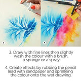 Caran D'Ache Color Pencil Set - Museum Aquarelle Watersoluable Colored Pencil Set of 76 + 2