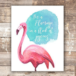 Flamingo Decor Art Print - Unframed - 8x10