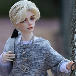 MEESock 1/3 Handsome Boy BJD Doll Movable Joints SD Dolls, with Full Set Casual Clothing Wig Makeup Collection, Height About 65 cm