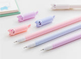 Sencoo Girl Cute Pens Kawaii Pen Cute Cat Pen 0.5 mm Gel Pens Black Ball Point Pens for School Office Supplies (12 cat)