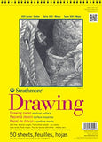 Strathmore 340-11 300 Series Drawing Pad, 11"x14" Wire Bound, 50 Sheets