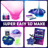 Original Stationery Mini Galaxy Slime Kit with Glow in The Dark Slime Powder to Make Glitter Slime & Galactic Slime Kit for Girls 10-12