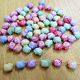 Beading Station 100-Piece BSI Mix Color Acrylic Cat's Head Loose Beads for Kid's Jewelry Making,