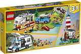 LEGO Creator 3in1 Caravan Family Holiday 31108 Vacation Toy Building Kit for Kids Who Love Creative Play and Camping Adventure Playsets with Cute Animal Figures (766 Pieces)