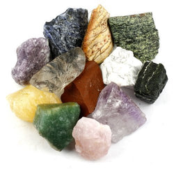 Crystal Allies Materials: 3 Pounds Bulk Rough 10-Stone Assorted Brazilian Mix - Large 1"