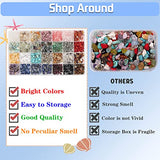 Ring Making Kit with 28 Colors Chip Stone Beads, EuTengHao 1489Pcs Irregular Natural Gemstone Beads Kit with Jewelry Findings Pendants Charms Beading Supplies for Necklace Bracelet Earring Making